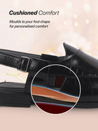 men croc print Peshawari chappal