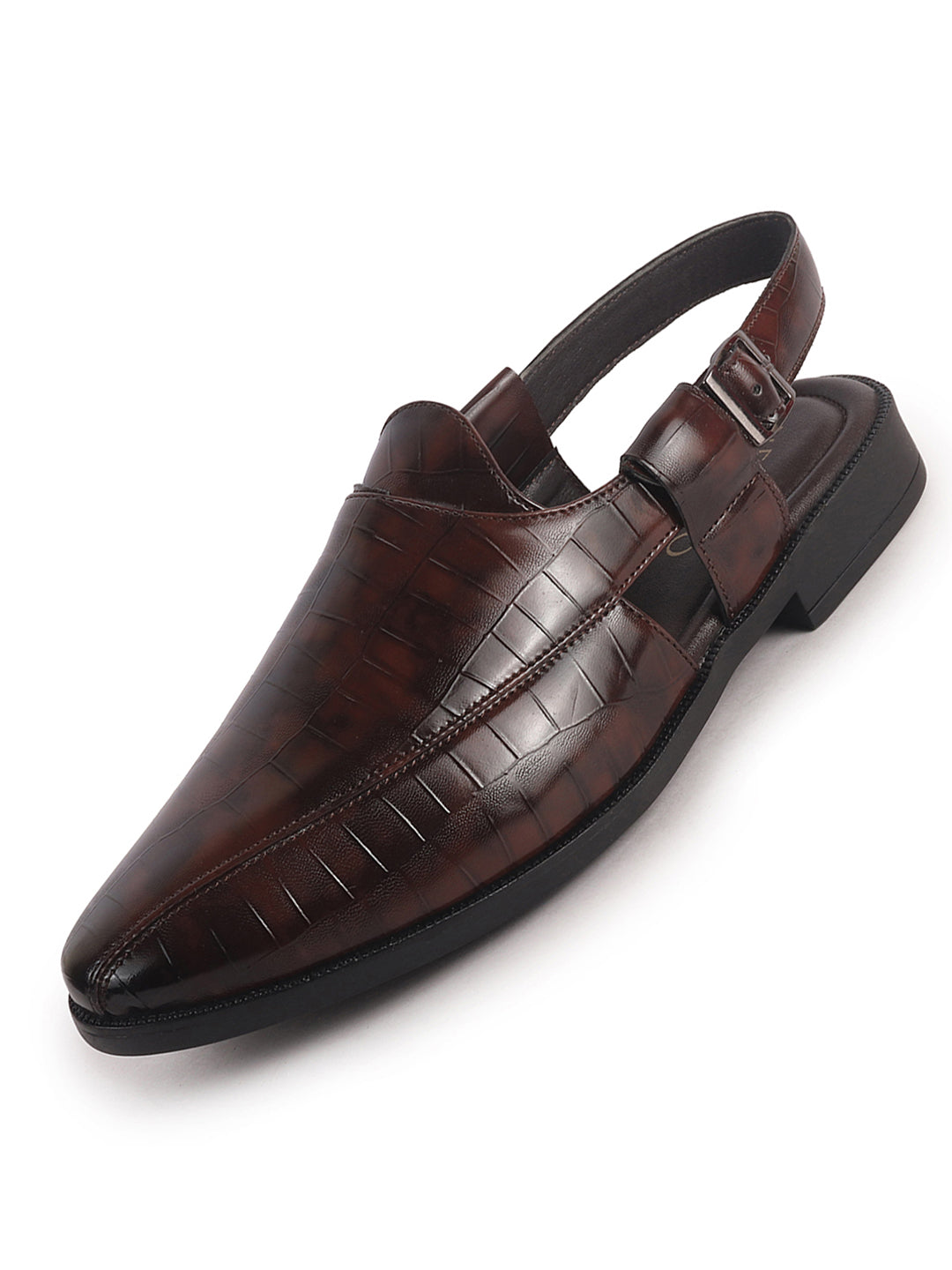 textured leather luxury chappal men