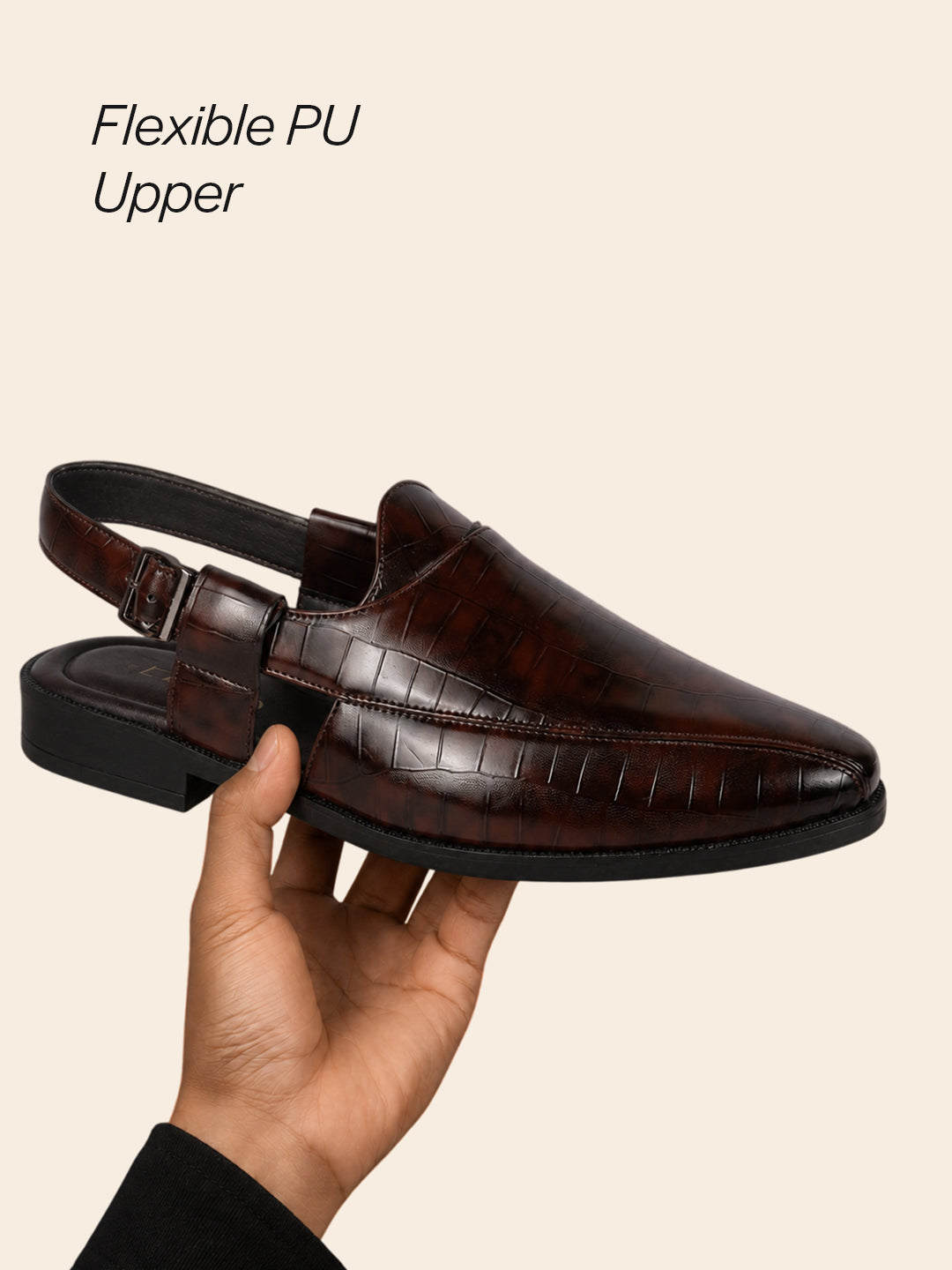 textured leather luxury chappal men