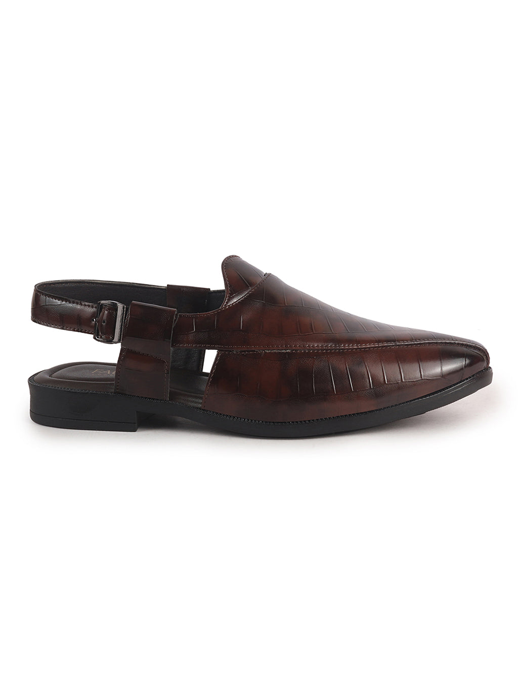 textured leather dress sandals