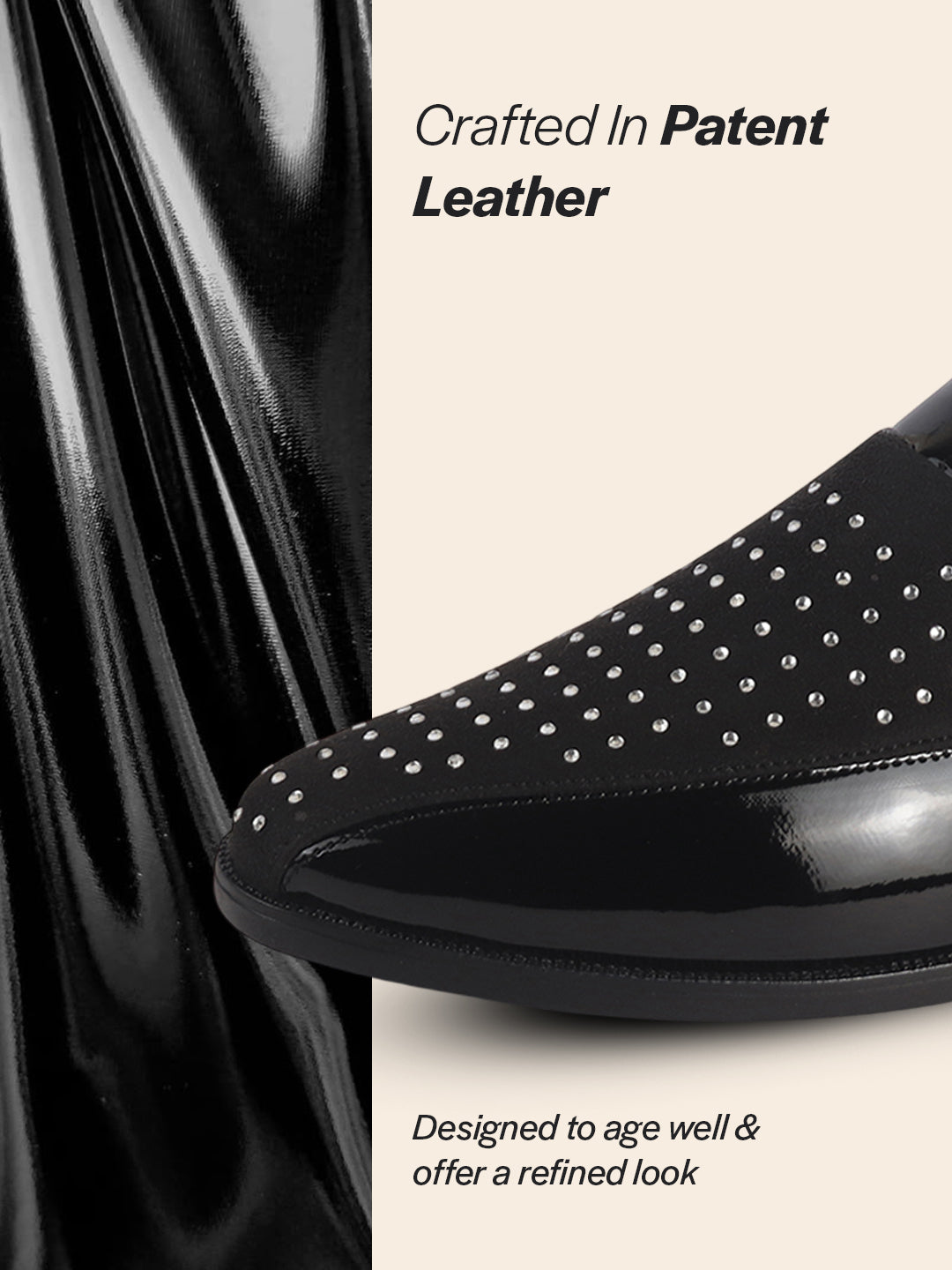 men studded Peshawari chappal