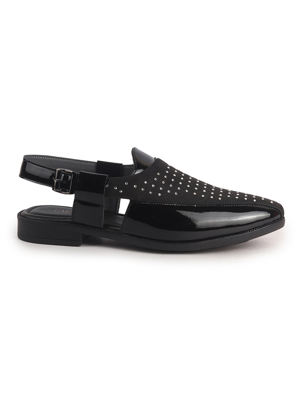 ethnic dress sandals with stone work