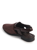 rhinestone embellished sandals for men