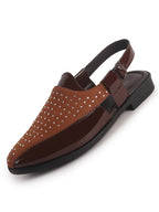 shiny traditional footwear for men