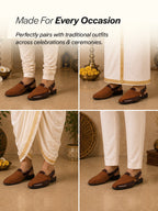 shiny traditional footwear for men
