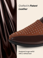 shiny traditional footwear for men