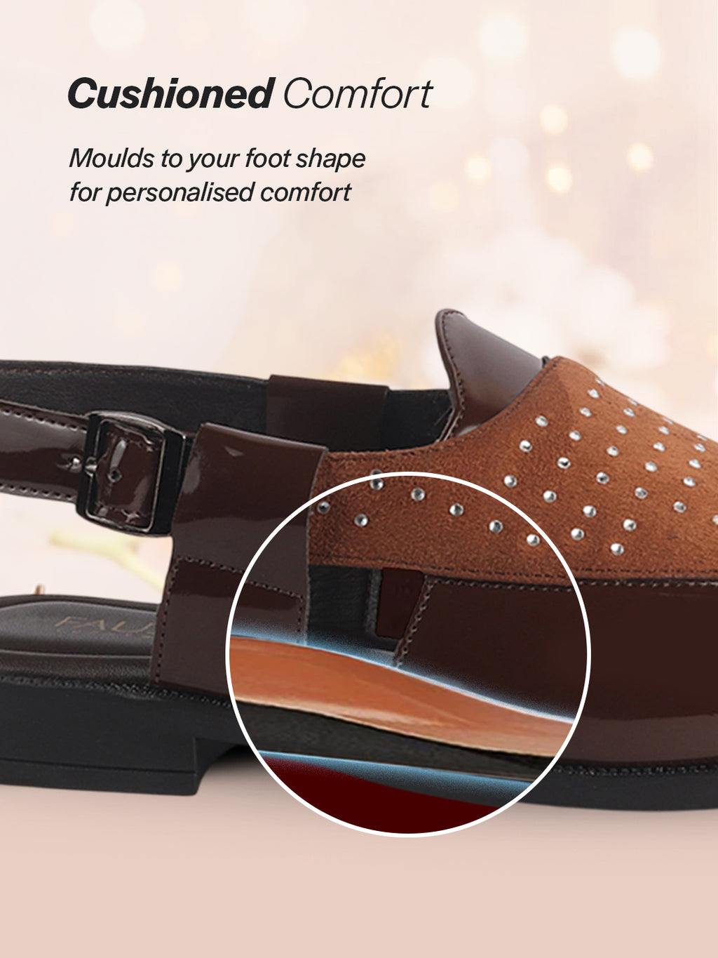 shiny traditional footwear for men