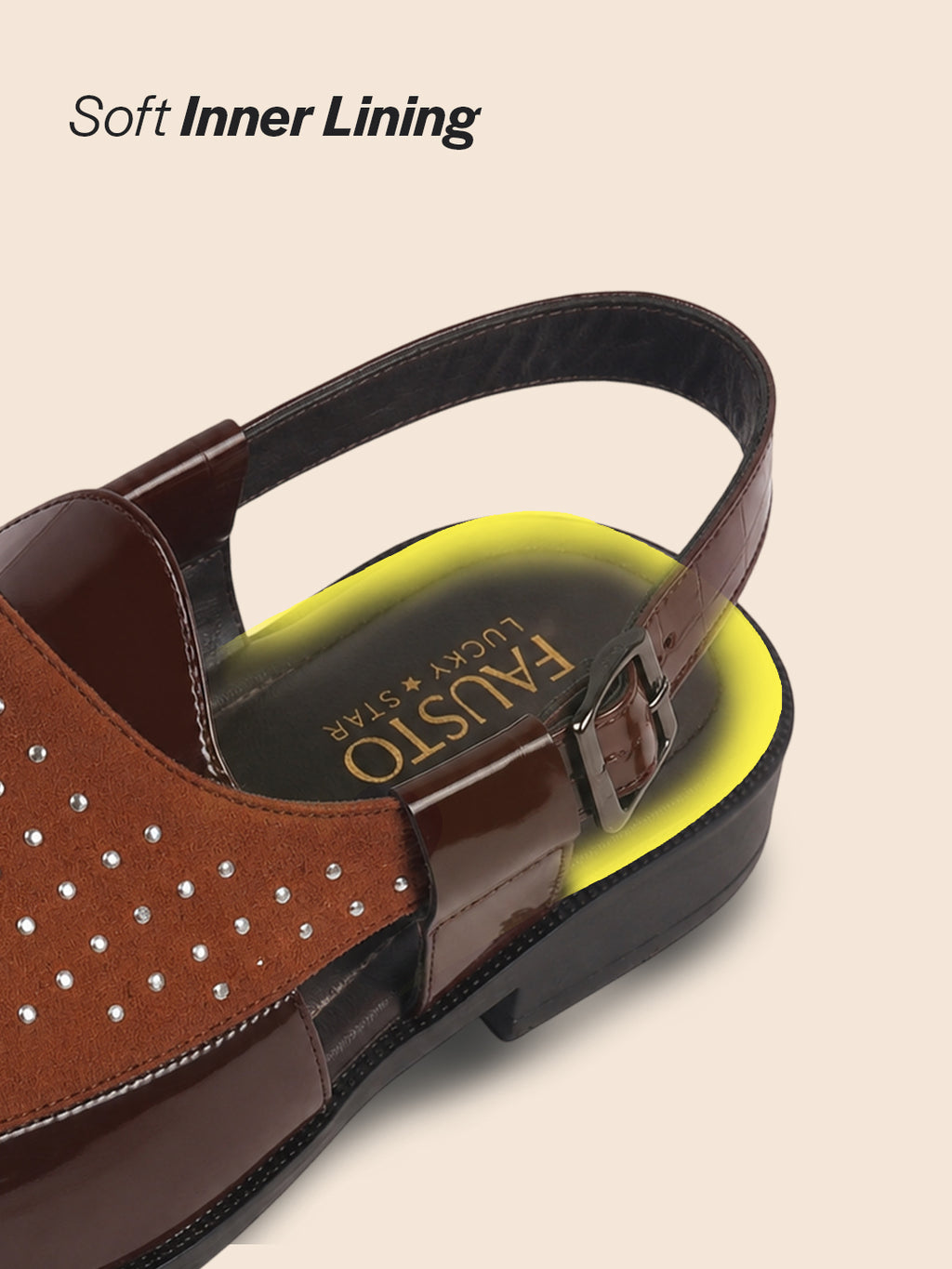 shiny traditional footwear for men