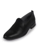 Men Black Elegant Textured Prom Slip On Wedding Juttis | Soft Inner Lining Ethnic Mojaris for Sherwani | Traditional Outfit Slip-Ons with Memory Cushioned Insole
