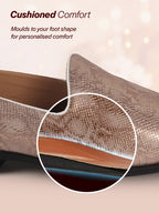 Men Tan Lightweight Textured Prom Slip On Ethnic Wedding Juttis | Soft Inner Lining Festive Mojaris for Kurta | Traditional Outfit Slip-Ons with Memory Cushioned Insole