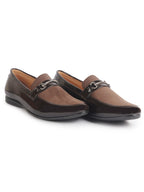 men brown patent leather velvet horsebit classic formal buckle loafer shoes