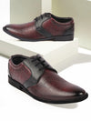 Shop Men Brown Wedding Party Genuine Leather Embossed Design Oxford Lace Up Shoes Online.