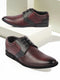 Shop Men Brown Wedding Party Genuine Leather Embossed Design Oxford Lace Up Shoes Online.
