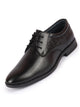 Men Black Wedding Party Embossed Design Oxford Lace Up Shoes