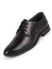 Men Black Wedding Party Embossed Design Oxford Lace Up Shoes