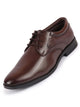 Men Brown Wedding Party Embossed Design Oxford Lace Up Shoes