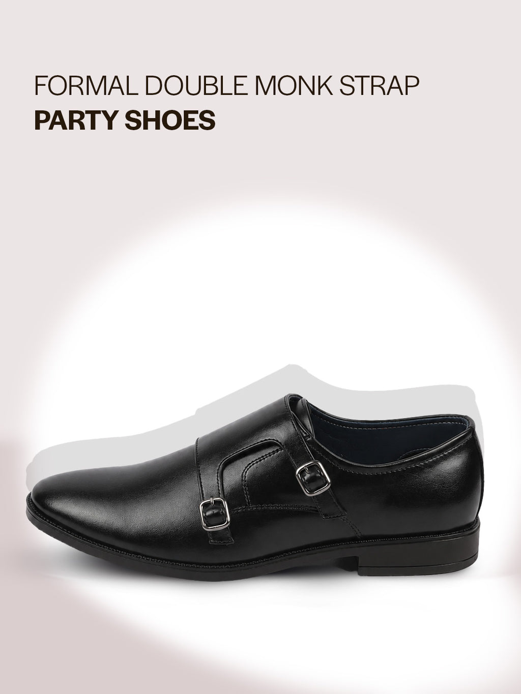 men black formal wedding party double monk strap shoes