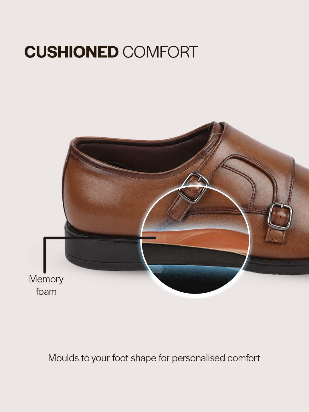 men tan formal wedding party double monk strap shoes