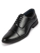 Men Black Formal Office Work Lace-Up Derby Shoes