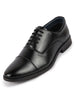 Men Black Formal Office Work Lace-Up Derby Shoes