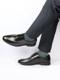 Men Black Formal Office Comfort Lace-Up Derby Shoes