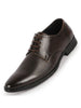 Men Tan Party Formal Office Genuine Leather Lace Up Shoes
