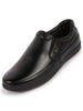 Men Black Formal Office Genuine Leather Slip On Shoes