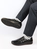 Men Black Formal Office Genuine Leather Slip On Shoes