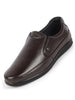 Men Brown Formal Office Genuine Leather Slip On Shoes