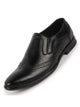 Men Black Party Formal Office Genuine Leather Brogue Slip On Shoes
