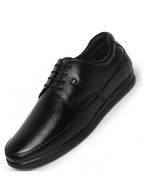 Men Black Formal Office Genuine Leather Lace Up Shoes