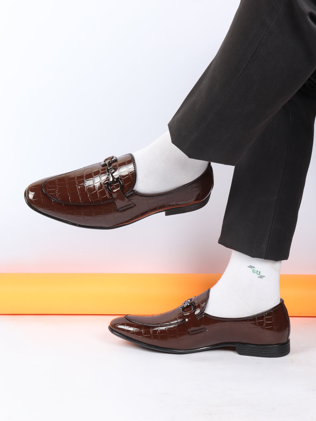 Fausto Formal Loafer Shoes Online Shop Men's Tan Party Formal