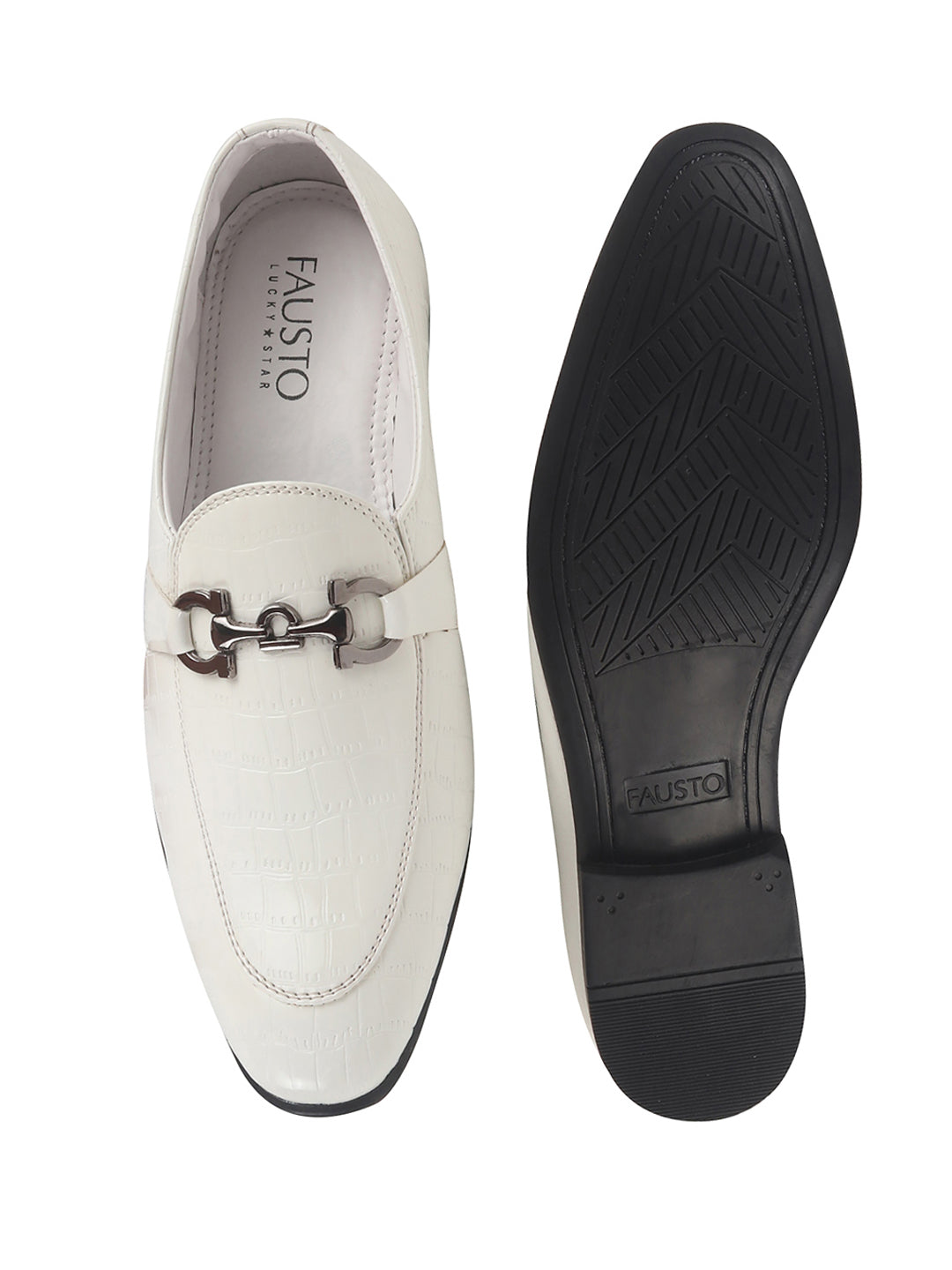 Shop Men White Party Formal Patent Leather Embossed Buckle Slip On Loafer Shoes|Traditional Wedding Shoes|Tuxedos Dress Shoes Online.