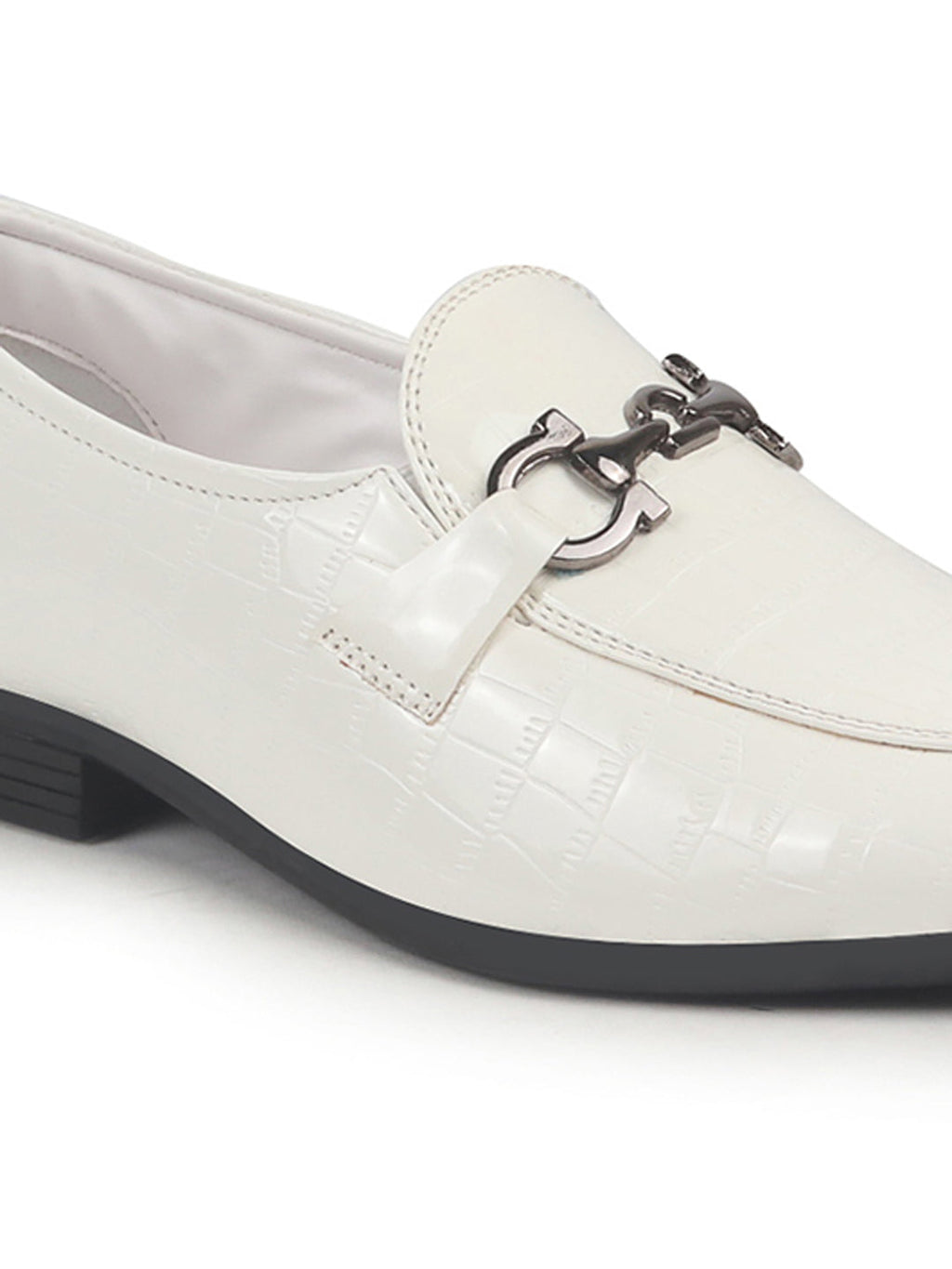 Shop Men White Party Formal Patent Leather Embossed Buckle Slip On Loafer Shoes|Traditional Wedding Shoes|Tuxedos Dress Shoes Online.
