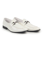 Shop Men White Party Formal Patent Leather Embossed Buckle Slip On Loafer Shoes|Traditional Wedding Shoes|Tuxedos Dress Shoes Online.