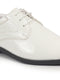 Shop Men White Patent Leather Party Formal Embossed Office Lace Up Derby Shoes|Classic Comfort Shoes Online.