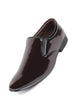 Men Brown Patent Leather Party Formal Office Slip On Shoes