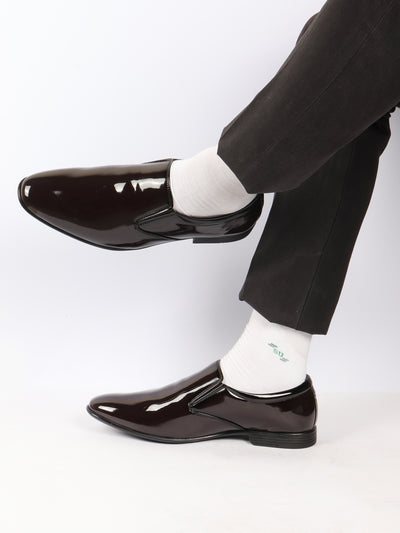 Oxford Shoes Formal Shoes Online Shopping Men Brown Patent Leather