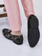 men black party formal velvet horsebit buckle slip on loafer shoes