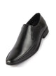 Men Black Genuine Leather Formal Office Slip On Shoes