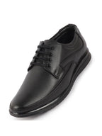 Shop Men Black Genuine Leather Formal Office Lace Up Derby Shoes Online.