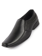 Shop Men Black Genuine Leather Office Formal Slip On Shoes Online.