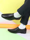 Men Black Genuine Leather Office Formal Slip On Shoes