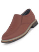 Men Cherry Formal Office Comfort Broad Feet TPR Welted Sole Slip On Shoes