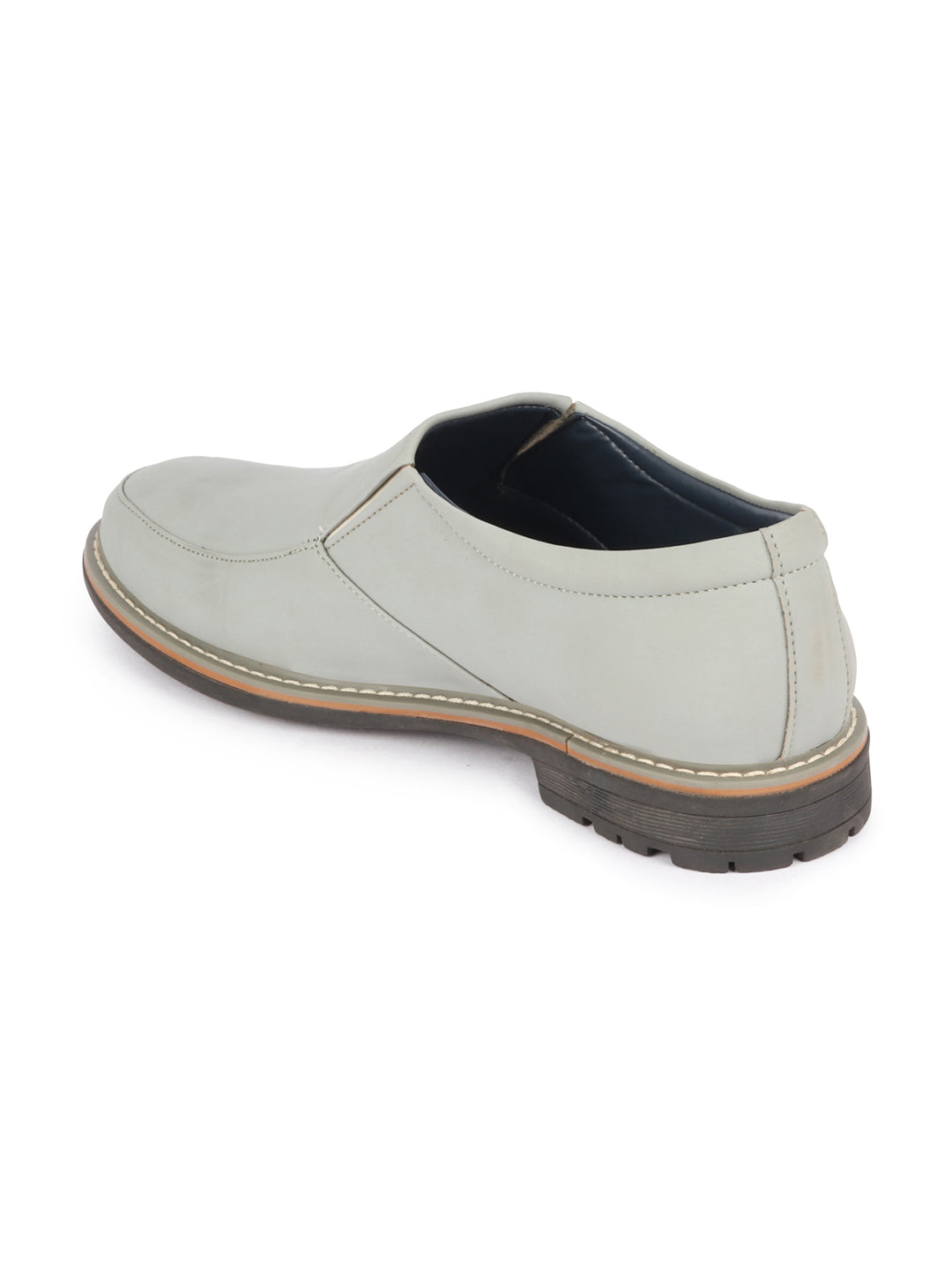 Shop Men Sky Blue Formal Office Comfort Design Broad Feet TPR Welted Sole Slip On Shoes Online.