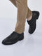 men black genuine leather formal office comfort broad feet oxford lace up shoes