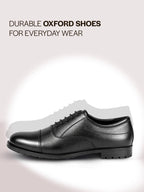 men black genuine leather formal office comfort broad feet oxford lace up shoes
