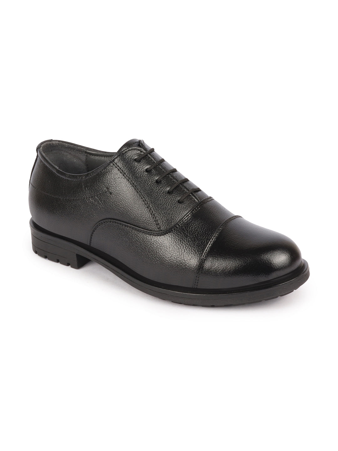 men black genuine leather formal office comfort broad feet oxford lace up shoes