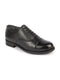 Men Black Genuine Leather Formal Office Comfort Broad Feet Oxford Lace Up Shoes
