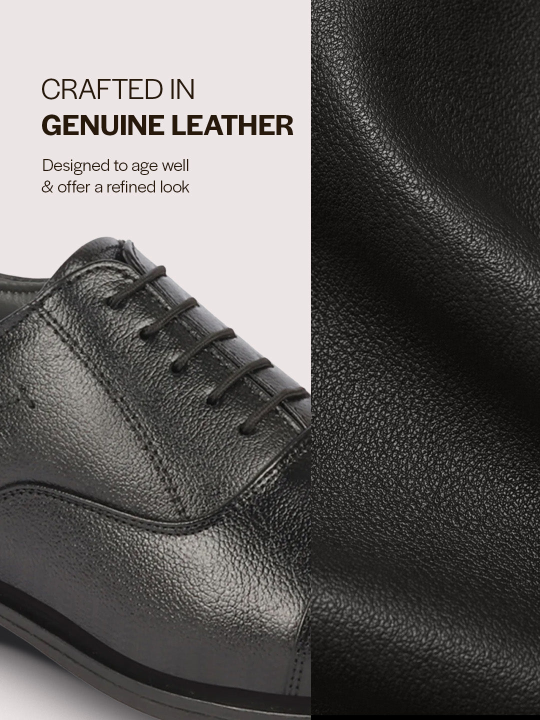 men black genuine leather formal office comfort broad feet oxford lace up shoes